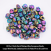  30Pcs 3 Style Rack Plating Alloy European Beads PALLOY-NB0003-86-4