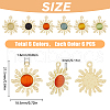 HOBBIESAY 36Pcs 6 Colors Cat Eye Pendants FIND-HY0002-83-2