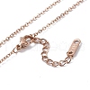 Ion Plating(IP) 304 Stainless Steel Cable Chain Necklaces NJEW-G081-05-4