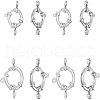 Unicraftale 304 Stainless Steel Smooth Surface Spring Ring Clasps STAS-UN0001-02P-1