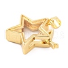 Rack Plating Brass Locket Pendants KK-F874-01G-03-2