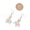 Star Glass Seed Beads Dangle Earrings EJEW-MZ00428-03-3