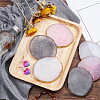   6Pcs 3 Colors Oval Resin Palette MRMJ-PH0001-60-2