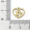 304 Stainless Steel Charms STAS-C097-38B-G-3