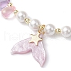 Glass Beads Braided Bead Bracelets for Women BJEW-JB11732-3