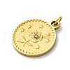 304 Stainless Steel Crystal Rhinestone Pendants STAS-E550-17G-2