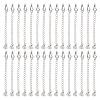Unicraftale 30Pcs 304 Stainless Steel Curb Chain Extender STAS-UN0059-05-1