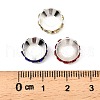 Brass Rhinestone Spacer Beads RB-A020-10mm-S-4