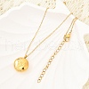 304 Stainless Steel Clear Cubic Zirconia Constellation Pendant Necklaces NJEW-R021-02G-12-2
