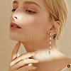 GOMAKERER 12Pcs Brass Stud Earring Findings KK-GO0001-81-5