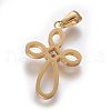 304 Stainless Steel Pendants STAS-F215-03G-2