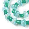 Handmade Lampwork Beads Strands X1-LAMP-N024-09F-4
