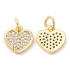Brass with Cubic Zirconia Pendants KK-K332-22G-1
