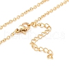 304 Stainless Steel Necklaces NJEW-M189-05G-3