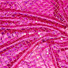 Sparkly Hologram Spandex Mermaid Printed Fish Scale Fabric DIY-WH0622-023B-5