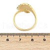 Brass Cuff Rings for Women RJEW-D318-02G-5