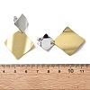 Brass Dangle Stud Earrings EJEW-S262-01GP-3