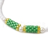 Glass Seed Beads Stretch  Bracelets for Women BJEW-MZ00153-02-3