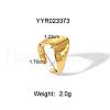 Stainless Steel Cuff Rings for Women CD9702-10-1