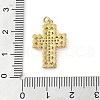 Brass Micro Pave Clear Cubic Zirconia Pendants KK-Q813-08D-G-3