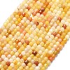 Natural Golden Silk Jade Beads Strands G-A260-A27-01-2