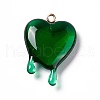 Transparent Resin Pendants RESI-F028-01D-2