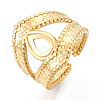 304 Stainless Steel Cuff Ring Components STAS-T066-64G-1