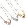304 Stainless Steel Pendant Necklaces NJEW-O118-21-1