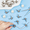 Beebeecraft 20Pcs 304 Stainless Steel Mini Spring Bead Clamps for Beading Jewelry Making STAS-BBC0004-58A-4