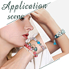 90Pcs 6 Styles Tibetan Style Alloy Spacer Beads TIBE-LP0001-01AS-4