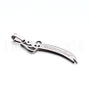 304 Stainless Steel Large Sword Pendants STAS-E090-13P-B-2