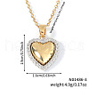 Stylish Brass Micro Pave Clear Cubic Zirconia Pendant Necklaces for Daily Wear EA0793-1-2