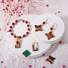 Cheriswelry 12Pcs 6 Styles Transparent Resin & Walnut Wood Pendants RESI-CW0001-14-15