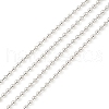 Anti-Tarnish Rhodium Plated 925 Sterling Silver Ball Chains STER-F052-13P-1