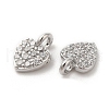 Brass & Cubic Zirconia Charms KK-G468-32P-2