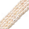 Natural Cultured Freshwater Pearl Beads Strands PEAR-I007-01M-01B-2