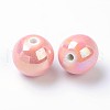 Handmade Porcelain Round Beads X-PORC-S490-8mm-06-2