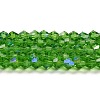 Transparent Electroplate Glass Beads Strands EGLA-A039-T3mm-L03-1