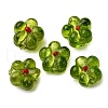 Handmade Silver Foil Glass Lampwork Beads FOIL-T001-02K-1