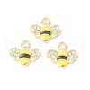Golden Plated Alloy Enamel Charms ENAM-G212-18G-4