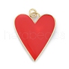 Brass Enamel Pendants KK-M205-13G-07-1