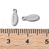 304 Stainless Steel Charms STAS-V007-03D-P-3