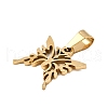 Butterfly 304 Stainless Steel Pendants STAS-M121-12G-2