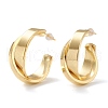 Brass Half Hoop Earrings EJEW-A056-03G-1