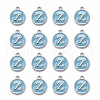 Platinum Plated Alloy Enamel Charms X-ENAM-S118-04Z-P-2