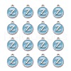 Platinum Plated Alloy Enamel Charms X-ENAM-S118-04Z-P-2