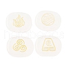 4Pcs 4 Styles Natural Quartz Crystal Display Decorations G-F786-02B-08-1