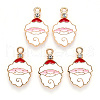 Alloy Enamel Pendants ENAM-S121-004B-02-2