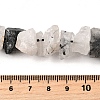 Natural Tourmalinated Quartz Beads Strands G-I283-F15-5