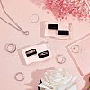 Acrylic with Flannelette Ring Displays RDIS-WH0006-04-5